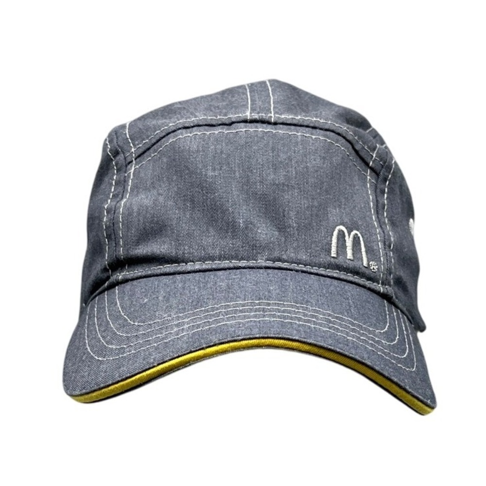 McDonalds Timeless Elements Five Panel Camper‎ Hat Denim Blue Golden Arches Mens